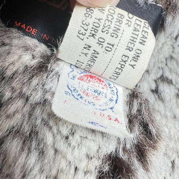 Vintage 70s Size Medium Brown Suede Snap Front Jacket Faux Fur Lining Grunge - Picture 13 of 13